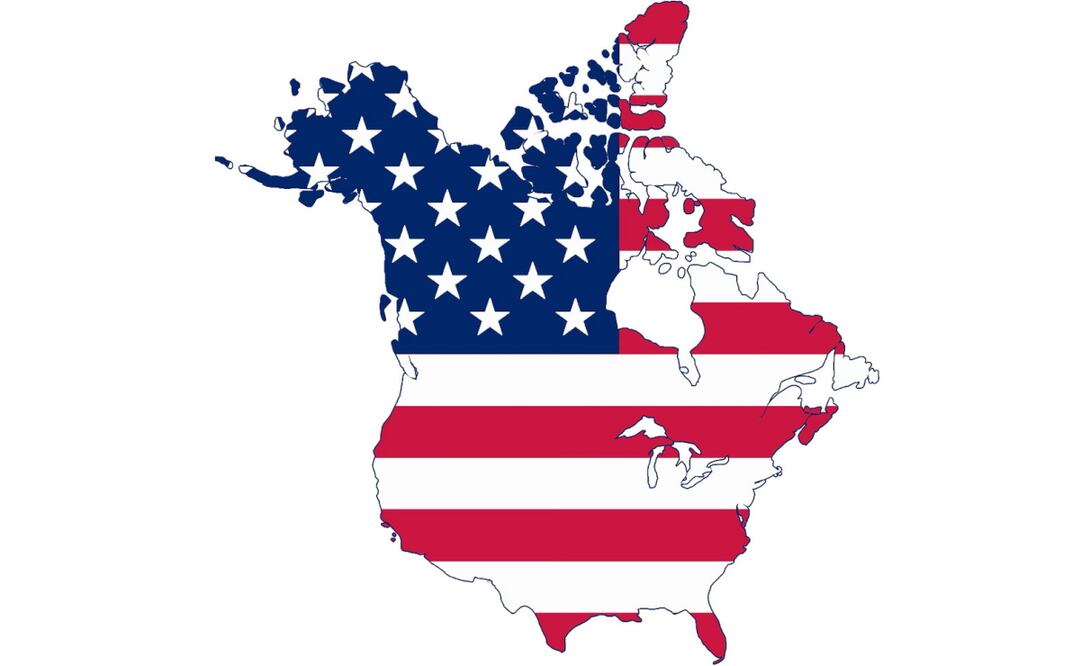 Trump postea mapas con Canadá y Groenlandia como parte de EU (07/01/). Foto: Captura de pantalla