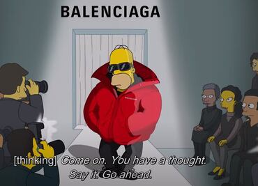 "Los Simpson" modelan para Balenciaga