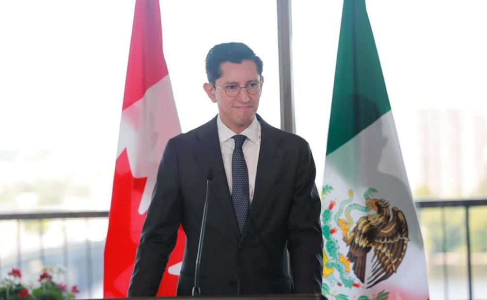 Roberto Velasco, titular de la SRE, durante reunión con la ministra de Asuntos Exteriores de Canadá, Anita Anand (17/07/2026). Foto: Especial