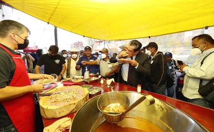 Sergio Gutiérrez invita tacos de carnitas; "Si así nos trata como presidente en Diputados, imagínense de gobernador”, dicen