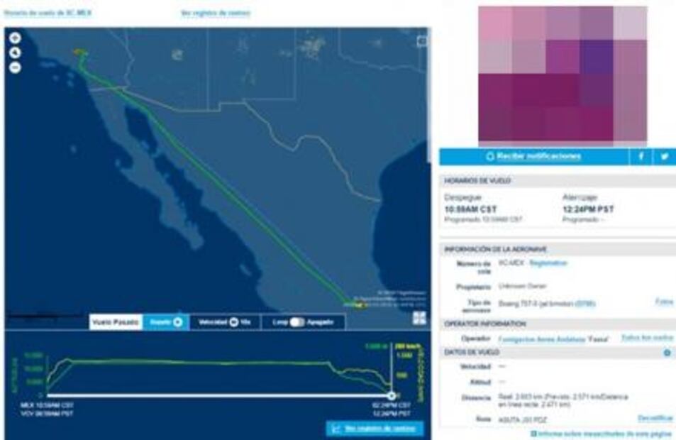 ¿Y ahora en dónde está el avión presidencial?