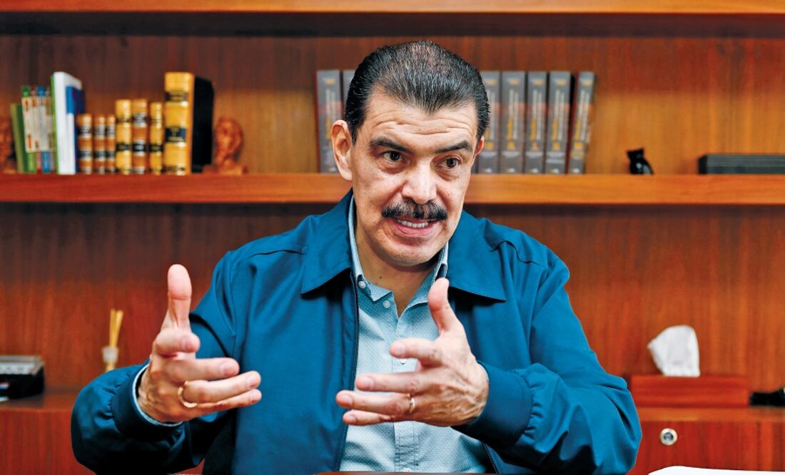 Francisco Olvera Ruiz, presidente del PRI en la Ciudad de México (YÁDIN XOLALPA. EL UNIVERSAL)