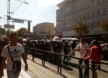 Realizan operativo policiaco en Eje Central