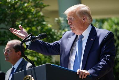 Trump espera una vacuna contra el coronavirus para final de año o "quizás antes"