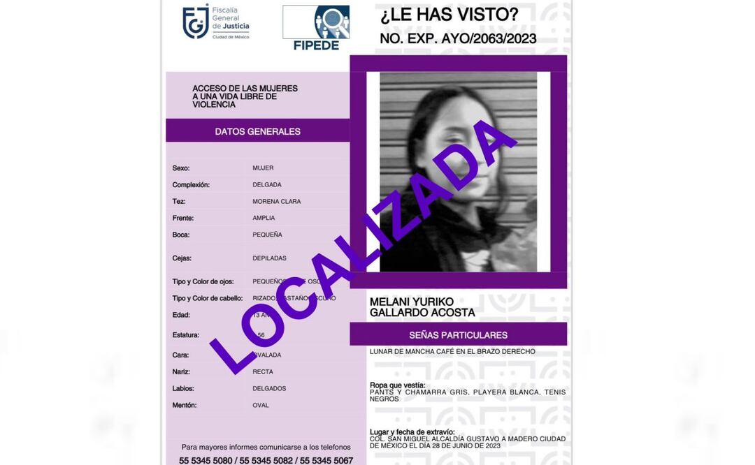 El pasado 28 de junio cuando Melani Yuriko Gallardo Acosta fue vista por última vez en la colonia San Miguel, alcaldía Gustavo A. Madero. Foto: Especial