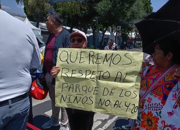 Retoman bloqueo contra "comuna cannábica" ubicada en Parque de la Concepción; argumentan problemas de seguridad y afectaciones a estudiantes