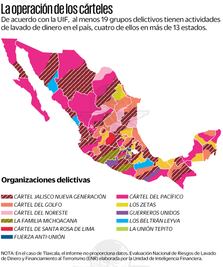 Cárteles del narco en México; el mapa de en dónde se encuentran