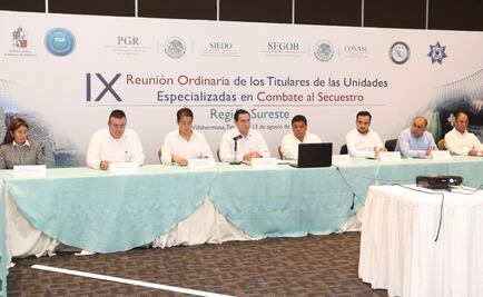 Se reúnen en Tabasco titulares de unidades antisecuestro del sureste
