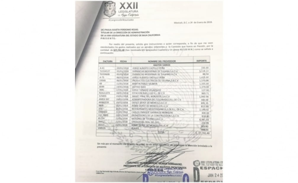 Diputado de Morena carga a Congreso gastos por 3 mdp