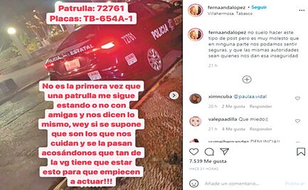 Jóvenes denuncian acoso de policías en Tabasco