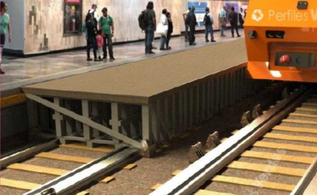 Con una estructura metálica se armará la que fungirá como terminal durante los siguientes meses. Foto: Especial