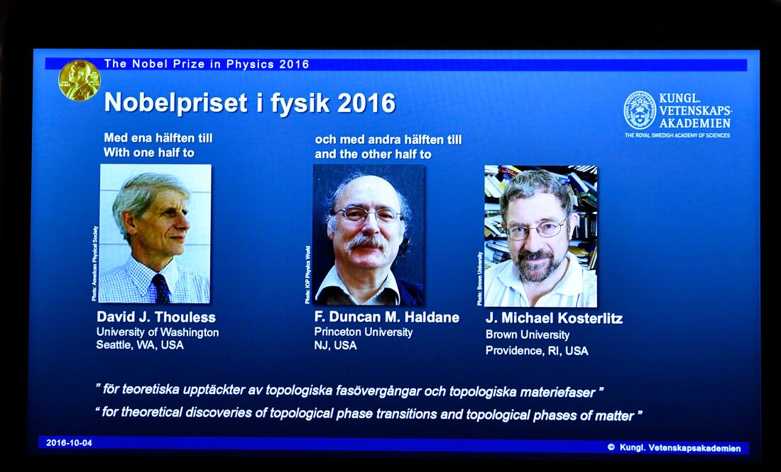 La academia reconoció sus "descubrimientos teóricos sobre transiciones de fase topológicas y fases topológicas de materia" (AP)