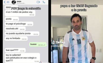 Qatar 2022. Papá se niega a ir a entrega de diploma de su hija por partido; "te pago el psicólogo"