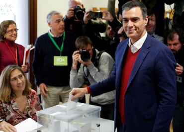 Votan principales candidatos a la Presidencia de España