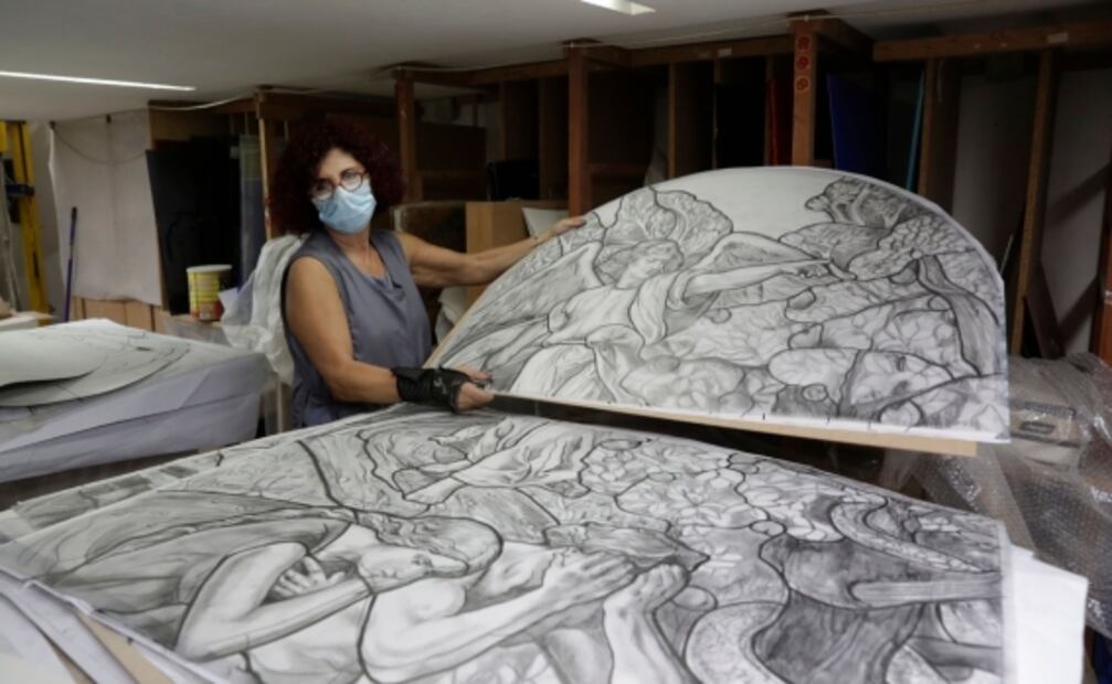 Los desafíos que enfrentan restauradores de arte en Beirut, tras explosión