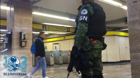 Sorprende Guardia Nacional a usuarios del metro, capitalinos lo consideran necesario 
