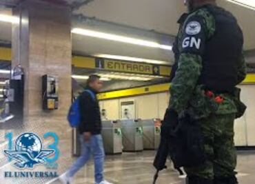 Sorprende Guardia Nacional a usuarios del metro, capitalinos lo consideran necesario