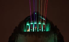 Último día para ver el arcoíris del Monumento a la Revolución