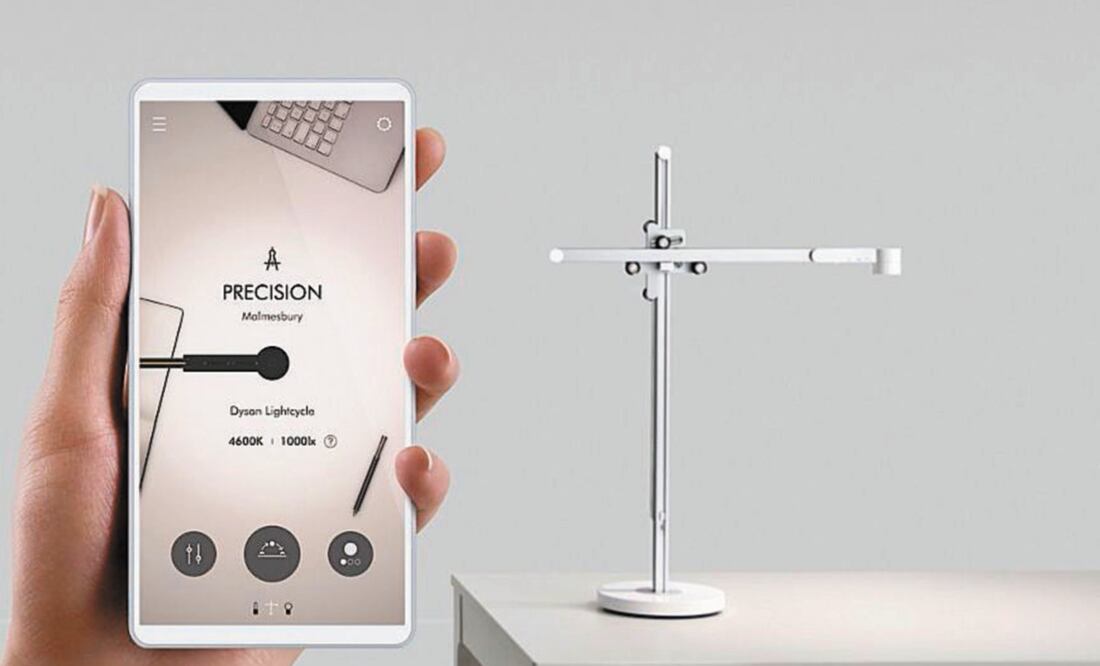 La lámpara puede ser controlada a través de una aplicación móvil. CORTESÍA