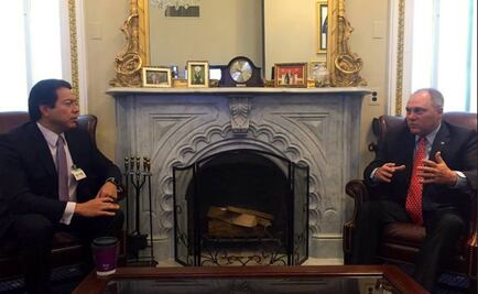 Mario Delgado se reúne con congresistas de EU en Washington