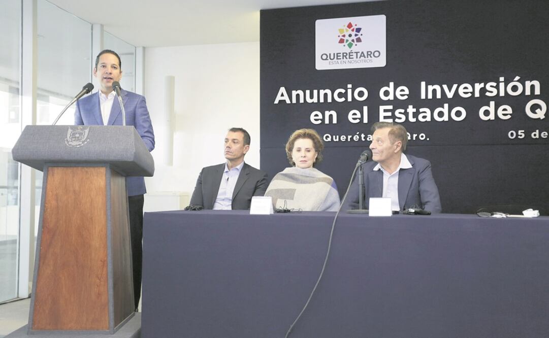 El mandatario Francisco Domínguez Servién destacó que además de la planta de manufactura se ubicará en el municipio de El Marqués y también planea construir un Centro Técnico de Investigación y Desarrollo.