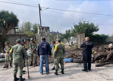 Sedena aplica Plan DN-III en colonias de Cuautitlán Izcalli tras desbordamiento de presa de El Ángulo
