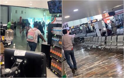 “No creo que estén balaceando”, dice cajero y suenan disparos; 4 VIDEOS del intento de asalto en la Central Camionera del Sur