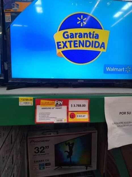 Por error de etiquetado, venden pantalla en 3 pesos: Profeco