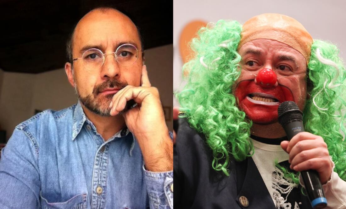 Caricaturista José Hernández y Brozo, personaje de Víctor Trujillo (Tomada de Facebook @monerohernandez y ARCHIVO. EL UNIVERSAL)