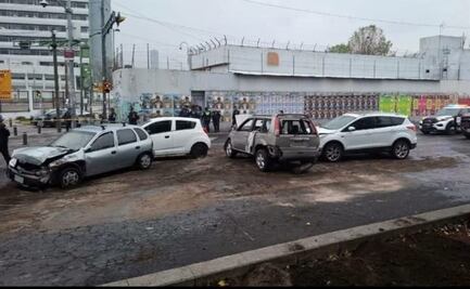 Choque múltiple en Eje 1 Norte deja seis personas heridas