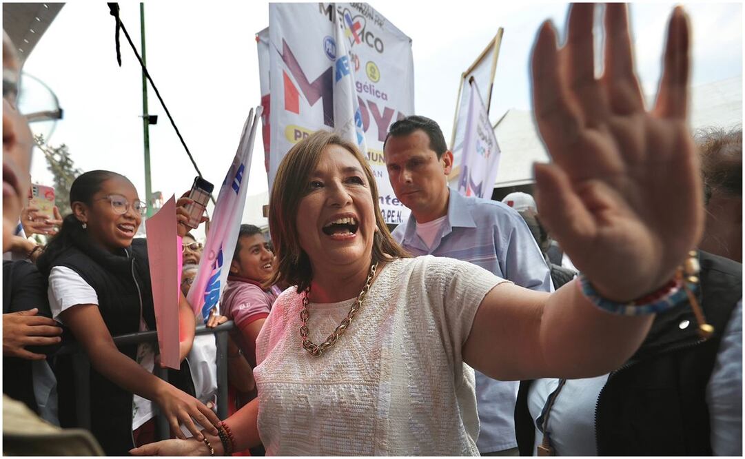 Xóchitl Gálvez candidata del PAN-PRI-PRD en el Estado de México. Foto: Berenice Fregoso/EL UNIVERSAL