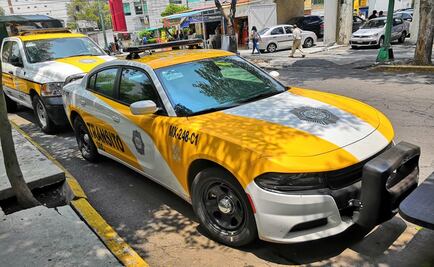 Patrullas de Tránsito, con cromática similar a las unidades de cuadrantes