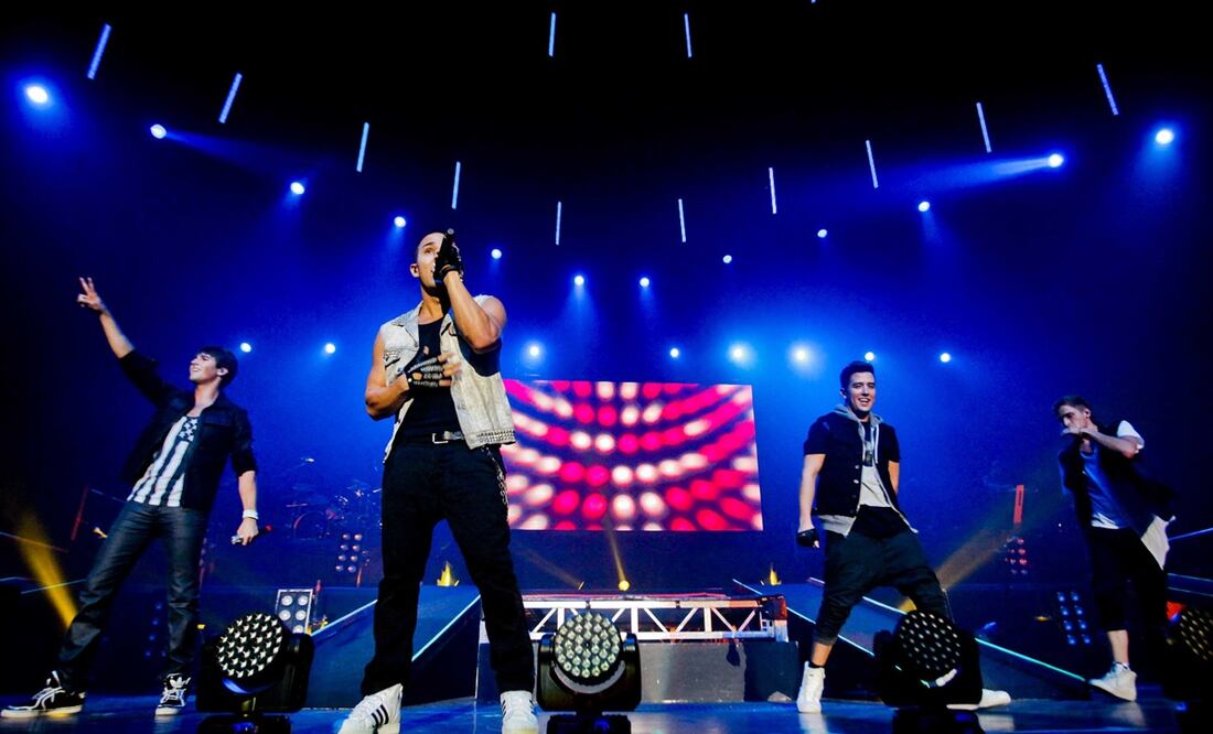 Concierto del grupo " Big Time Rush " en el Palacio de los Deportes de la Ciudad de Mexico. Foto: Yadin Xolalpa