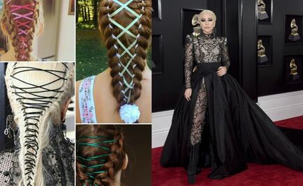 Logra un peinado de impacto con las trenzas corset de Lady Gaga