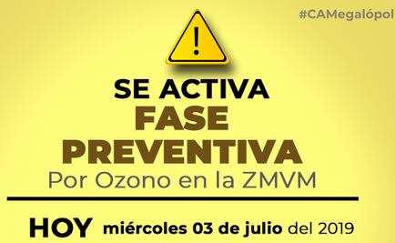 Activan fase preventiva por ozono en Valle de México