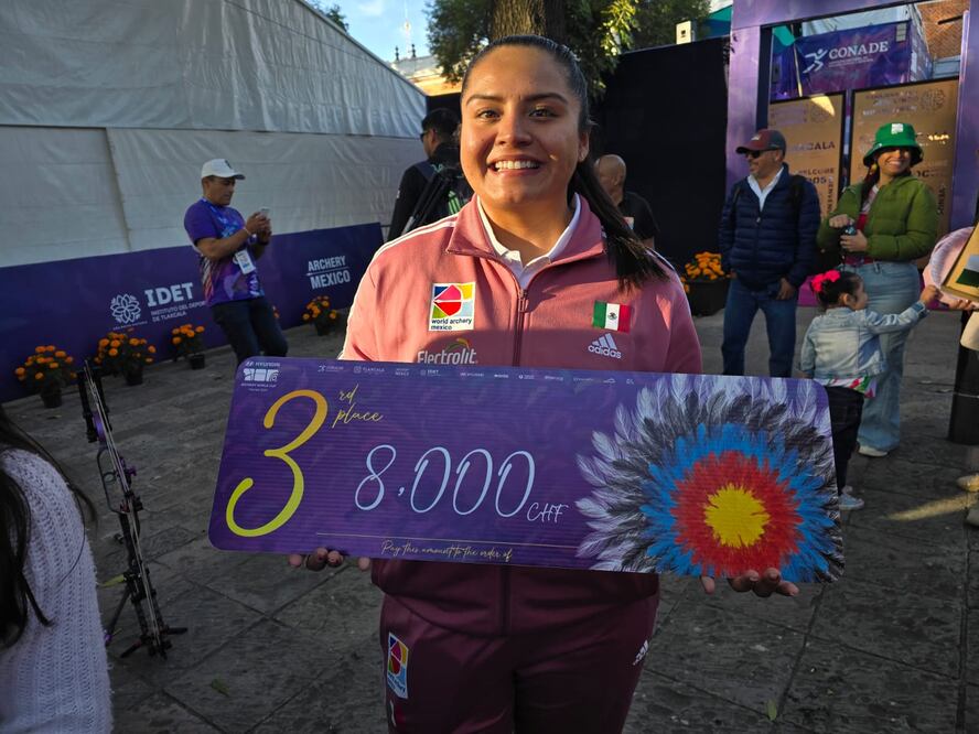 La mexicana Dafne Quintero gana el tercer puesto en la Final de la Copa del Mundo de Tiro con Arco - Foto: Arturo Sanguino/EL UNIVERSAL