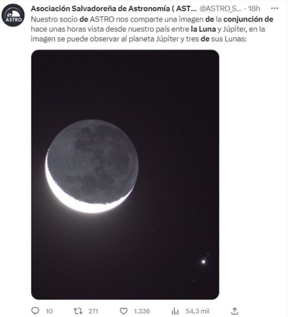 FOTOS: Así se vio la conjunción de la luna, Júpiter y Venus, en México y el mundo 