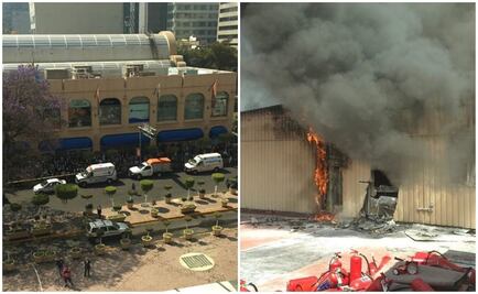 Se registra incendio en Galerías Insurgentes