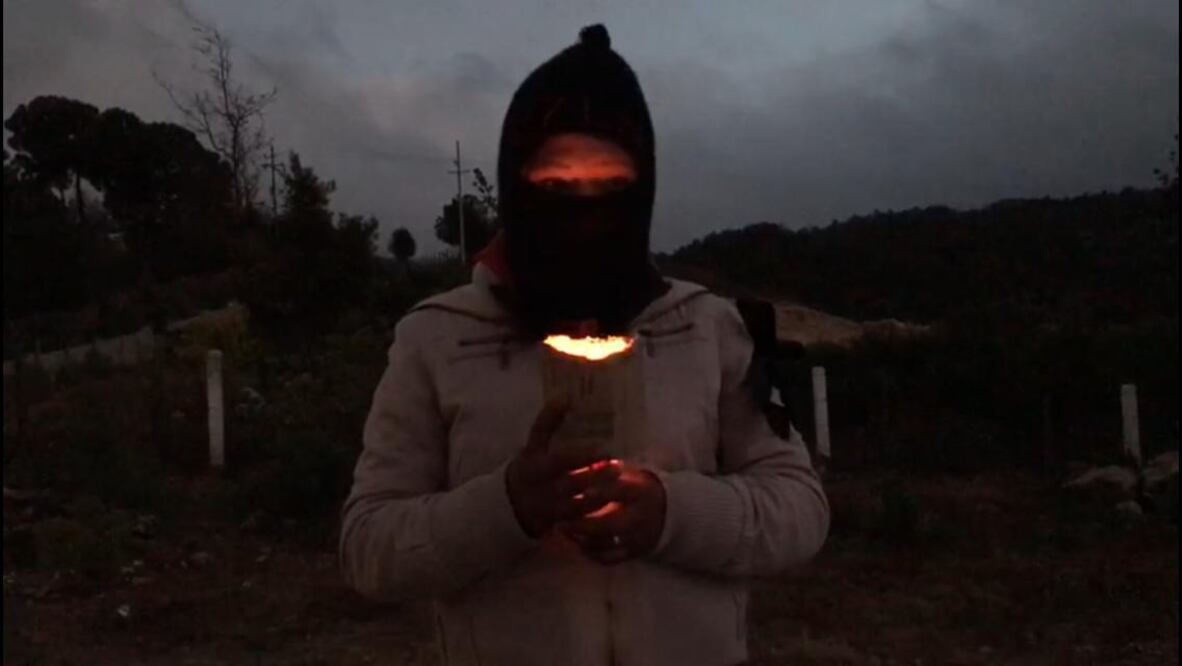 Mujeres del EZLN participan en el paro nacional de mujeres