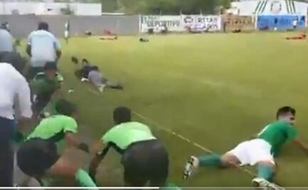 Ocurre una balacera en pleno partido de futbol 