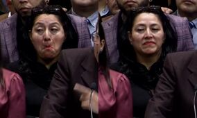 VIDEO: Diputada Damaris Silva reacciona con muecas a reconocimiento de Monreal a oposición; Morena les expresa su respeto 