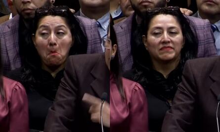 VIDEO: Diputada Damaris Silva reacciona con muecas a reconocimiento de Monreal a oposición; Morena les expresa su respeto 