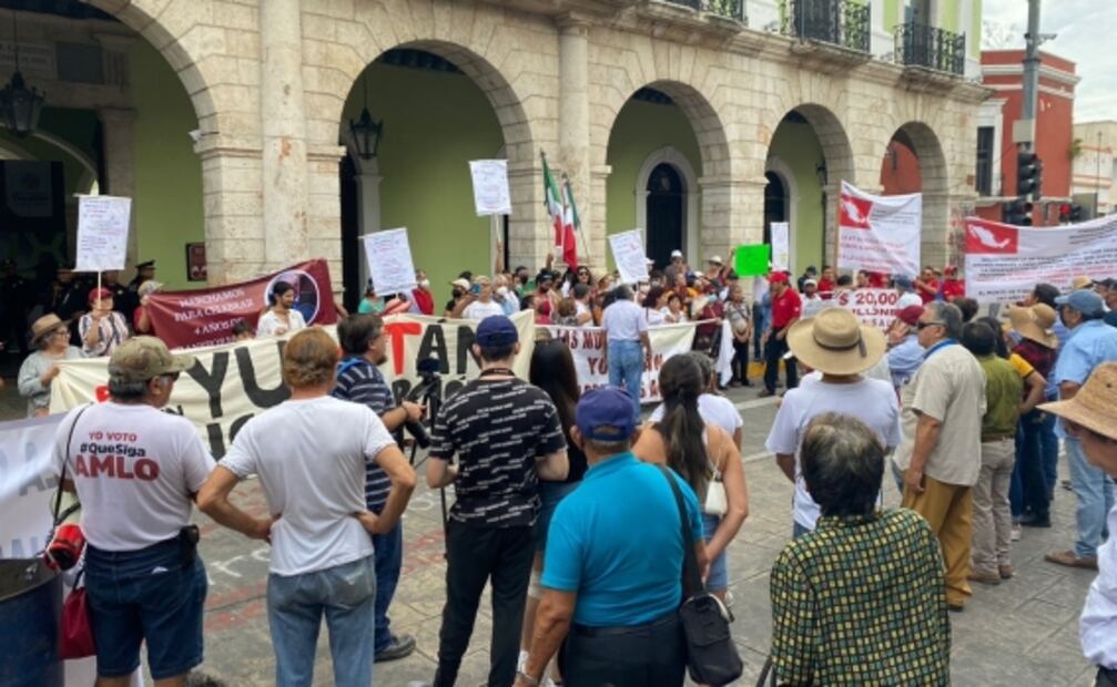 Marchan en los estados para conmemorar los 4 años de Gobierno de AMLO