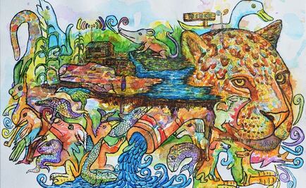 Con muestra, artista plástico mazateco celebra a los pueblos indígenas