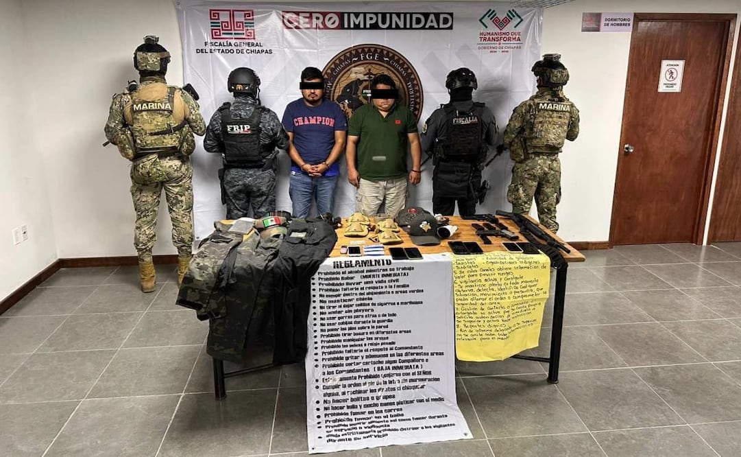 Rescatan a 5 personas secuestradas por presuntos integrantes de Cartel de Sinaloa en Acacoyagua, Chiapas; hay dos detenidos.
Foto: Especial.