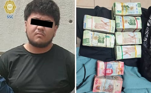 Cae sujeto con medio millón de pesos en efectivo; intentaba cruzar filtro para entrar al Zócalo