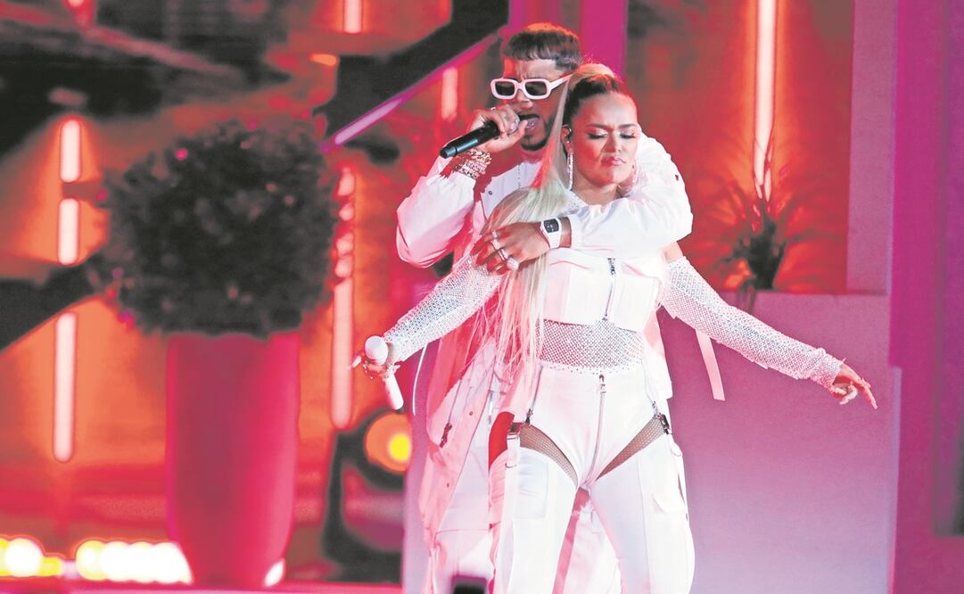 Karol G y Anuel AA. Foto: Archivo