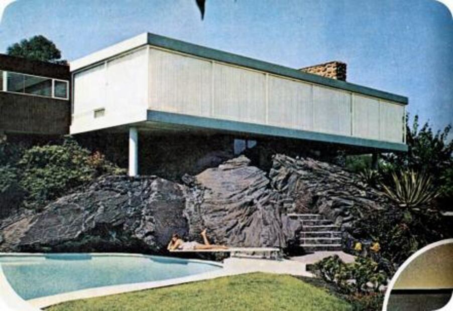 Las famosas casas con cimientos de lava volcánica