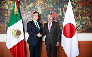 Canciller De la Fuente recibe a su homólogo de Japón, Iwao Horii; revisan inversión y proyectos de cooperación