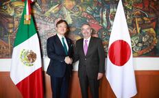 Canciller De la Fuente recibe a su homólogo de Japón, Iwao Horii; revisan inversión y proyectos de cooperación